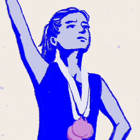 Animación sobre las historias de superación del deporte