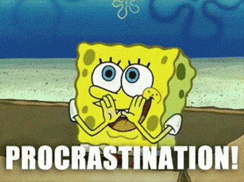 Animación sobre la procrastinación
