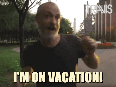 Animación sobre salir de vacaciones